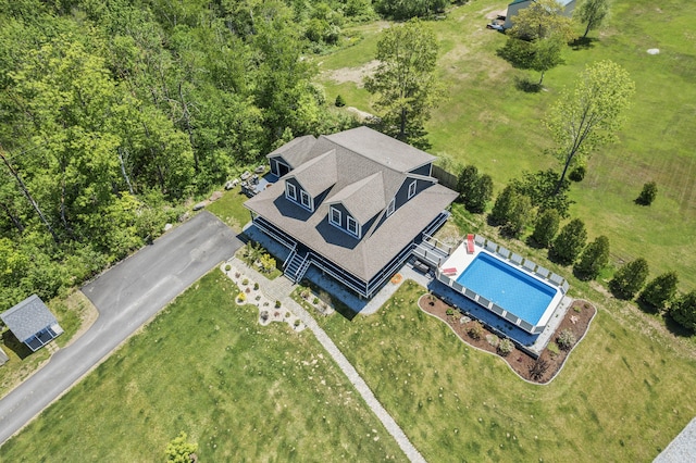 55 Mountain View Ext, Rockland, ME 04841 - aerial view of property and surrounding area with a pool