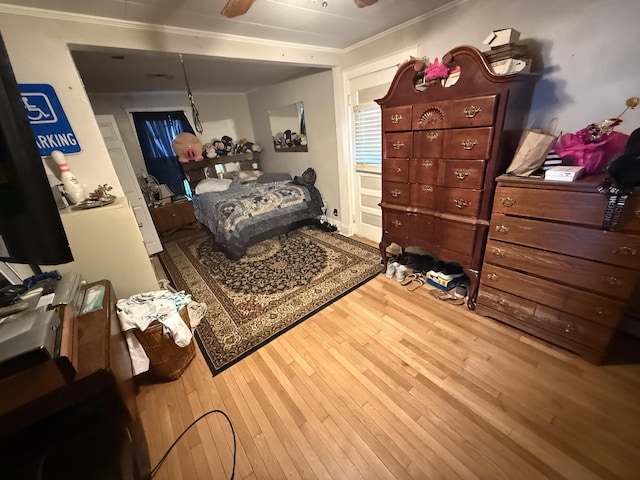 43 Rosedale St, Lewiston, ME 04240 - bedroom with ornamental molding and wood finished floors