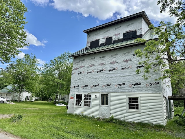 265 Grove St, Newport, ME 04953 - back of house with a yard