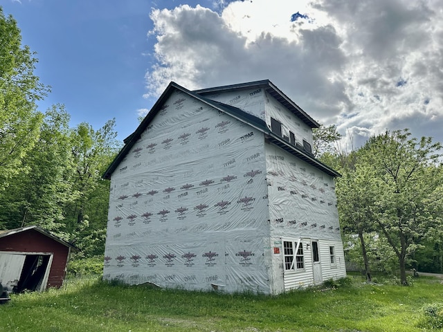 265 Grove St, Newport, ME 04953 - view of side of home with an outbuilding