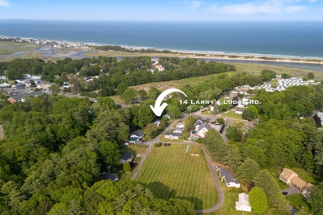 14 Larrys Ldg Unit 14, Ogunquit, ME 03907 - aerial view of property and surrounding area with a large body of water