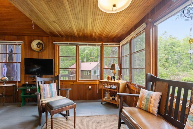66 Myron Hall Rd, Raymond, ME 04071 - sunroom with vaulted ceiling