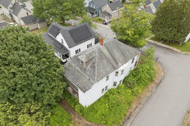 9 Maple St, Jay, ME 04239 - aerial perspective of suburban area