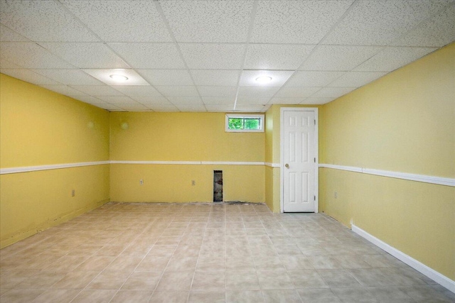 14 Goshen Ln, New Gloucester, ME 04260 - unfurnished room featuring a drop ceiling