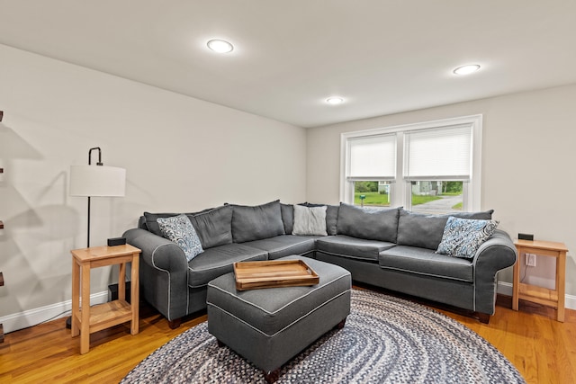 534 Summit St, Portland, ME 04103 - living room with light wood-style flooring and recessed lighting