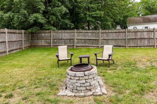 534 Summit St, Portland, ME 04103 - fenced backyard featuring a fire pit