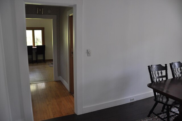 5 Charles St, Orono, ME 04473 - dining space with baseboards and wood finished floors
