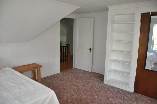 5 Charles St, Orono, ME 04473 - bedroom featuring carpet flooring, baseboards, and crown molding