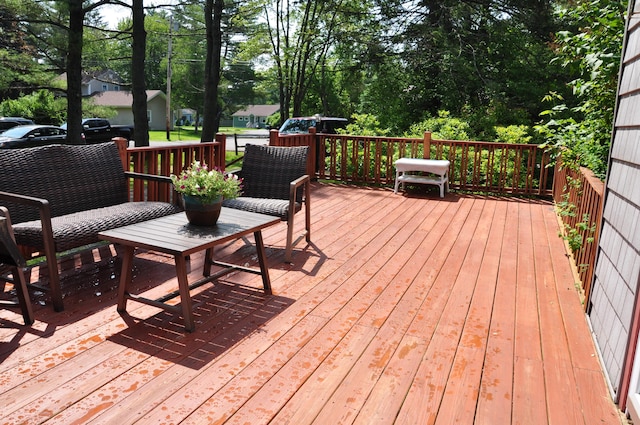 5 Charles St, Orono, ME 04473 - view of wooden terrace