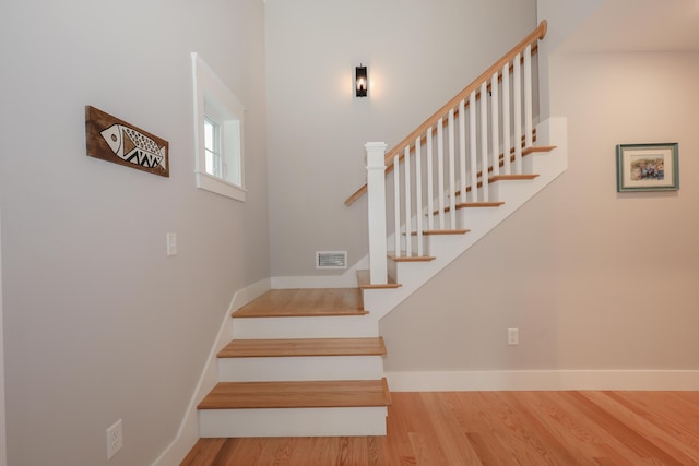 3 Jennifer Ln Unit 1, Wells, ME 04090 - staircase with wood finished floors and baseboards