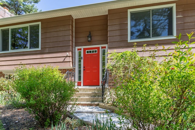18 Brian Dr, Brewer, ME 04412 - entrance to property featuring brick siding