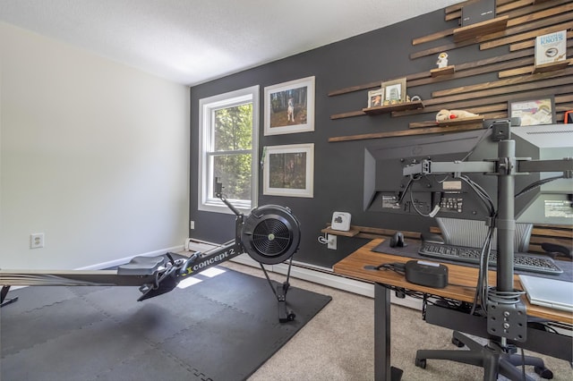18 Brian Dr, Brewer, ME 04412 - workout area featuring baseboards and baseboard heating