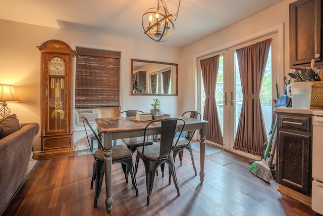 10 Empire Way, Portland, ME 04103 - dining room with a chandelier and dark wood-style flooring