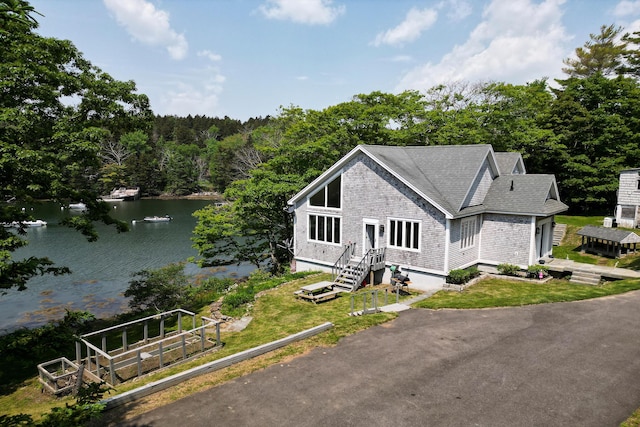 2301 State Route 129, South Bristol, ME 04568 - aerial view of property and surrounding area featuring a large body of water and a forest