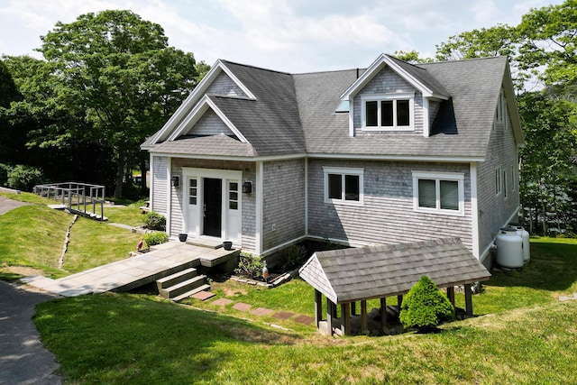 2301 State Route 129, South Bristol, ME 04568 - view of front of property featuring a front yard and roof with shingles