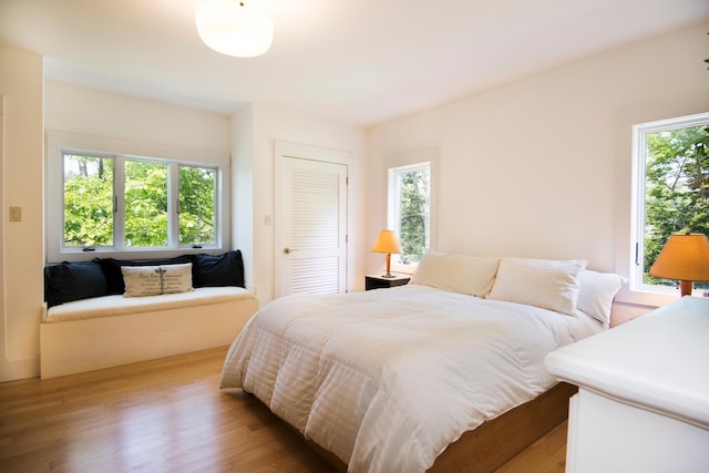 2301 State Route 129, South Bristol, ME 04568 - bedroom with light wood-style floors and a closet