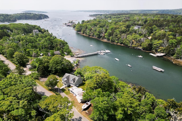 2301 State Route 129, South Bristol, ME 04568 - aerial view of a large body of water and a forest