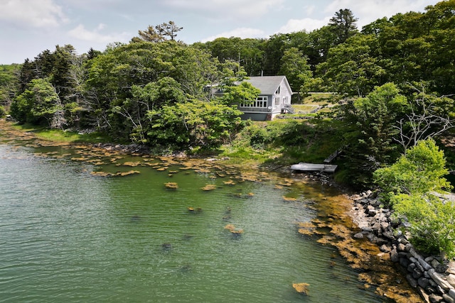 2301 State Route 129, South Bristol, ME 04568 - water view featuring a heavily wooded area