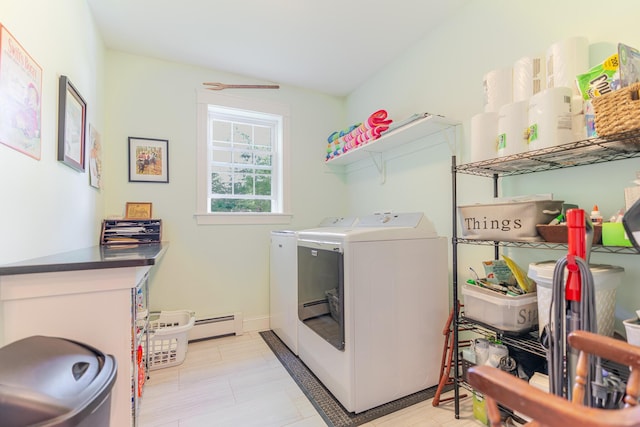 2 Neptune Rd, Old Orchard Beach, ME 04064 - laundry area with washing machine and dryer and baseboard heating