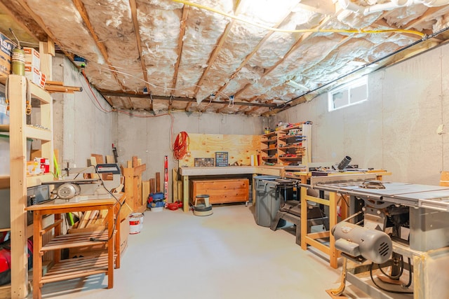2 Neptune Rd, Old Orchard Beach, ME 04064 - basement featuring a workshop area