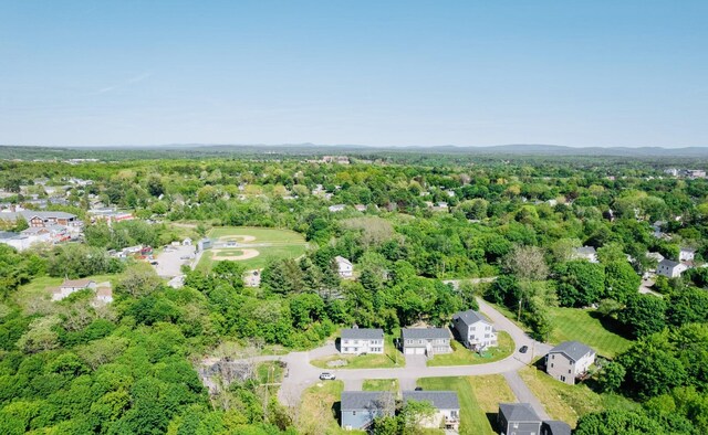 40 Ellis Ct, Bangor, ME 04401 - aerial view of property and surrounding area with a heavily wooded area
