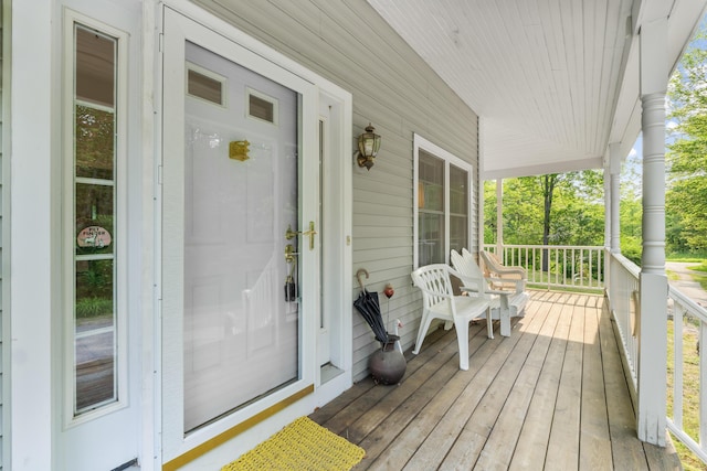 30 Oliver Woods Rd, Nobleboro, ME 04555 - view of wooden porch