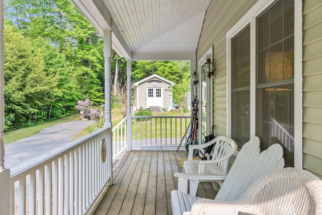30 Oliver Woods Rd, Nobleboro, ME 04555 - view of porch