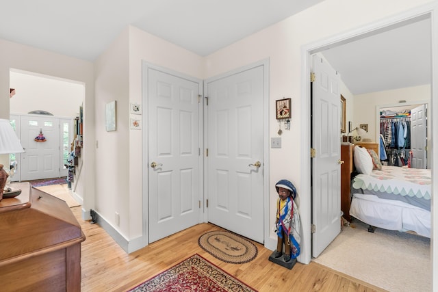 30 Oliver Woods Rd, Nobleboro, ME 04555 - entryway with light wood-type flooring and baseboards