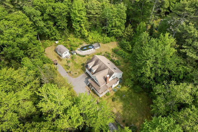 30 Oliver Woods Rd, Nobleboro, ME 04555 - aerial view of property and surrounding area