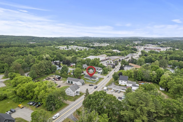 2 Laase Ave, Lewiston, ME 04240 - aerial overview of property's location featuring a heavily wooded area