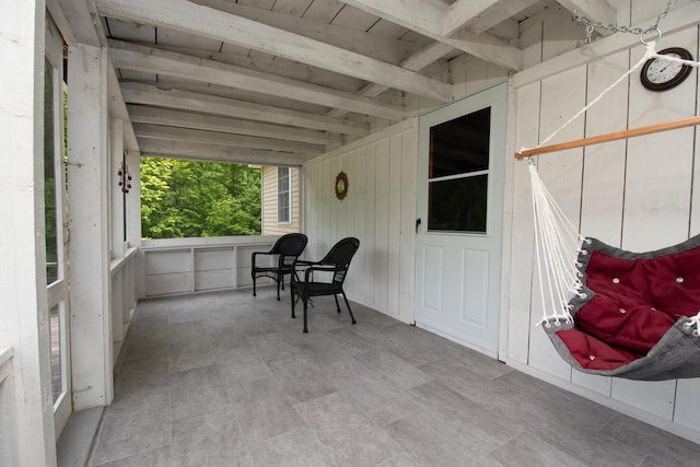 52A Judkins Rd, Harmony, ME 04942 - sunroom / solarium with beamed ceiling