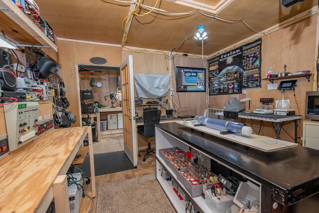 52A Judkins Rd, Harmony, ME 04942 - miscellaneous room featuring a workshop area