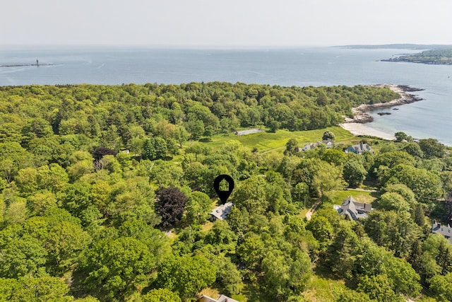 74 Ottawa Ave, Portland, ME 04109 - drone / aerial view of a large body of water and a heavily wooded area