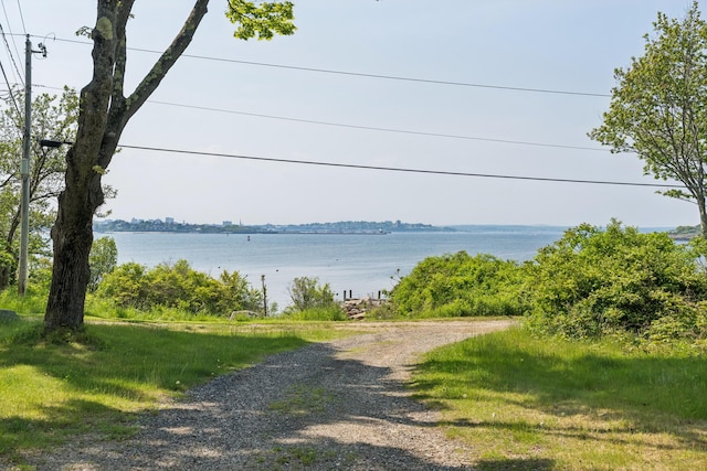 74 Ottawa Ave, Portland, ME 04109 - view of dirt / gravel road featuring a water view