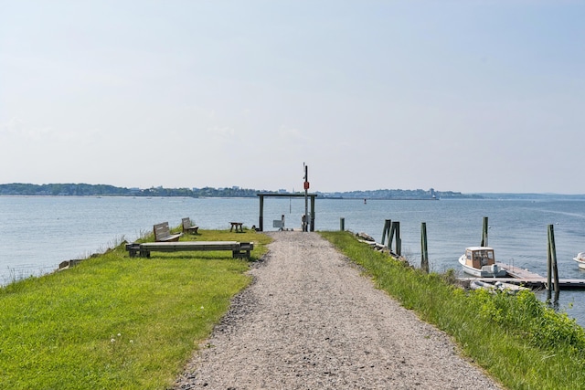 74 Ottawa Ave, Portland, ME 04109 - water view featuring a dock