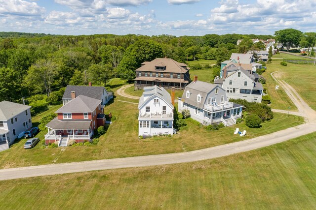 10 S Colony Branch Rd, Harpswell, ME 04079 - aerial perspective of suburban area with a forest