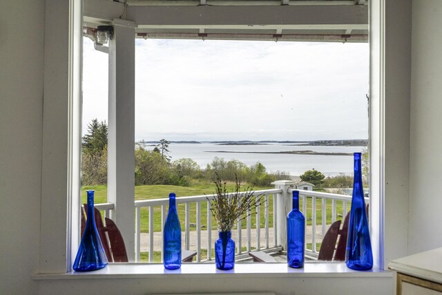 10 S Colony Branch Rd, Harpswell, ME 04079 - balcony with a water view