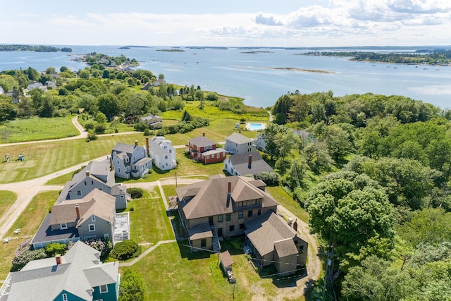 10 S Colony Branch Rd, Harpswell, ME 04079 - aerial view of residential area with a large body of water