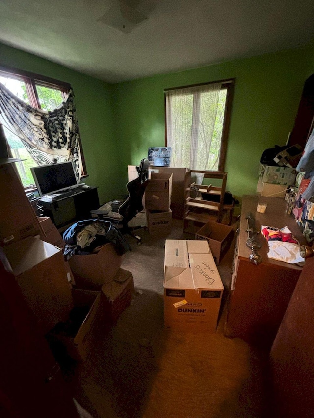 118 Athens Rd, Hartland, ME 04943 - view of carpeted home office