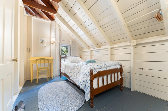 51 W Marginal Rd, Brunswick, ME 04011 - bedroom with wooden ceiling