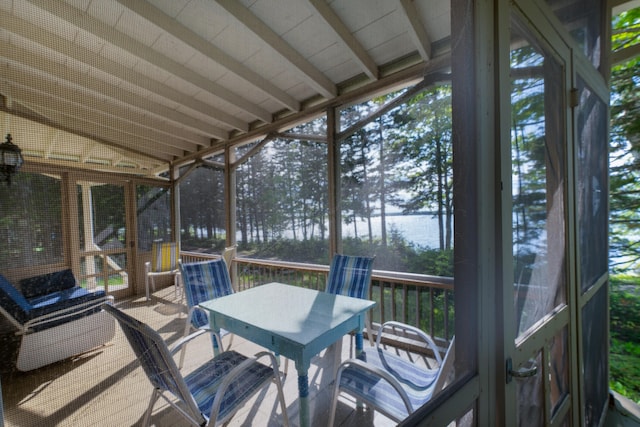 51 W Marginal Rd, Brunswick, ME 04011 - wooden deck with outdoor dining area