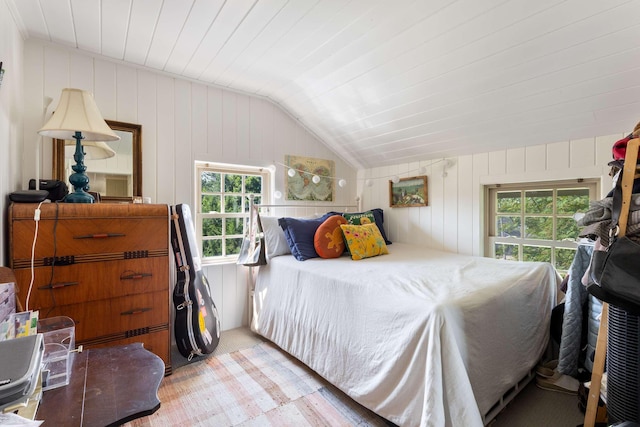 33 Rocky Ln, Ogunquit, ME 03907 - bedroom featuring vaulted ceiling and multiple windows