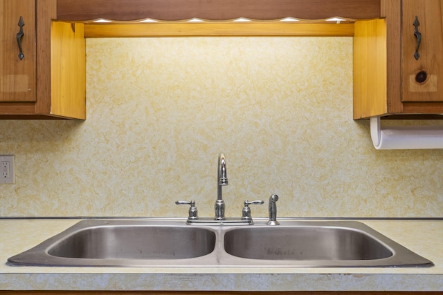85 Friendship Rd, Waldoboro, ME 04572 - kitchen featuring light countertops and brown cabinets