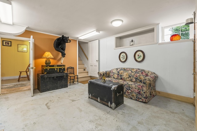 85 Friendship Rd, Waldoboro, ME 04572 - below grade area with stairs