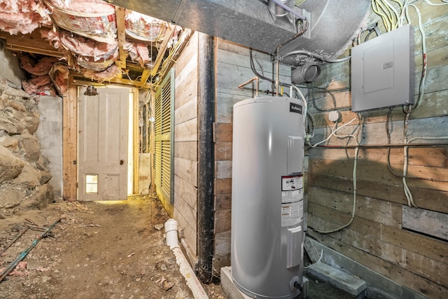 85 Friendship Rd, Waldoboro, ME 04572 - utility room featuring water heater and electric panel