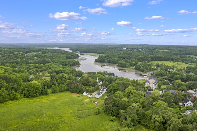 85 Friendship Rd, Waldoboro, ME 04572 - bird's eye view of a large body of water and a heavily wooded area
