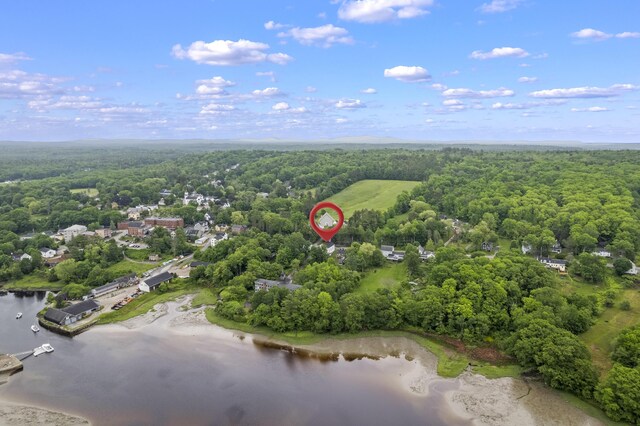 85 Friendship Rd, Waldoboro, ME 04572 - aerial view of a heavily wooded area and a large body of water