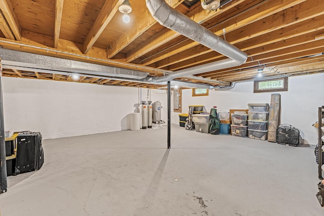 509 Upper Guinea Rd, Lebanon, ME 04027 - basement with electric panel and a water softener system