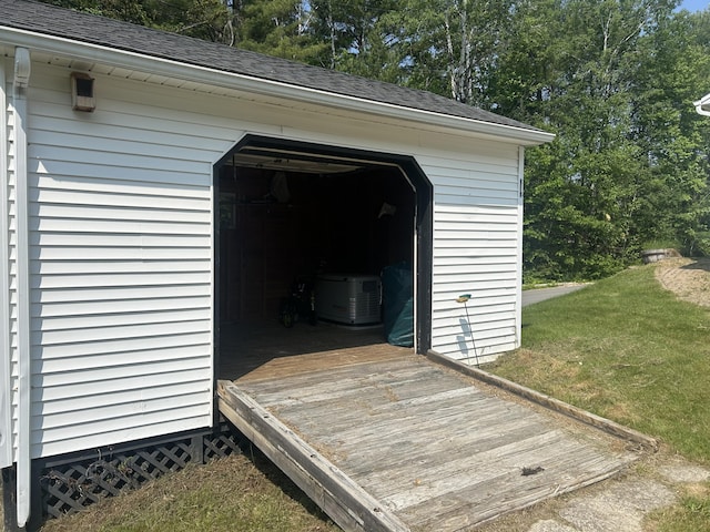 8 Camp Rd, Hartford, ME 04220 - view of garage