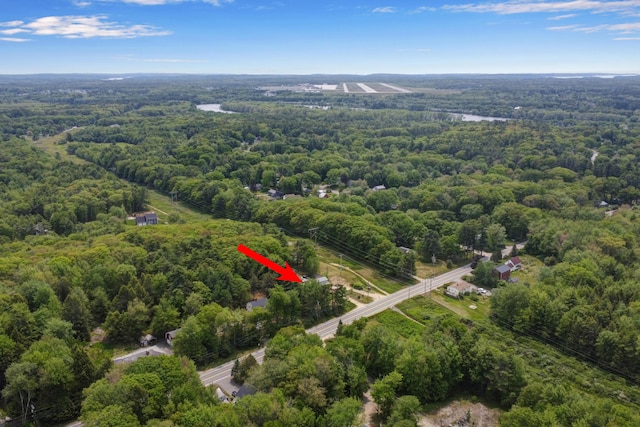 133 Middlesex Rd, Topsham, ME 04086 - aerial overview of property's location with a forest